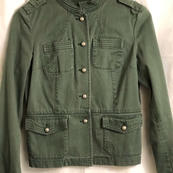 Army Green Military Style Jacket - Picture 4 of 6
